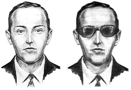 The FBI composite sketches of the hijacker (A and B)