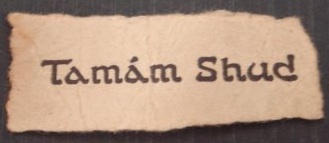 The "Tamam Shud" scrap