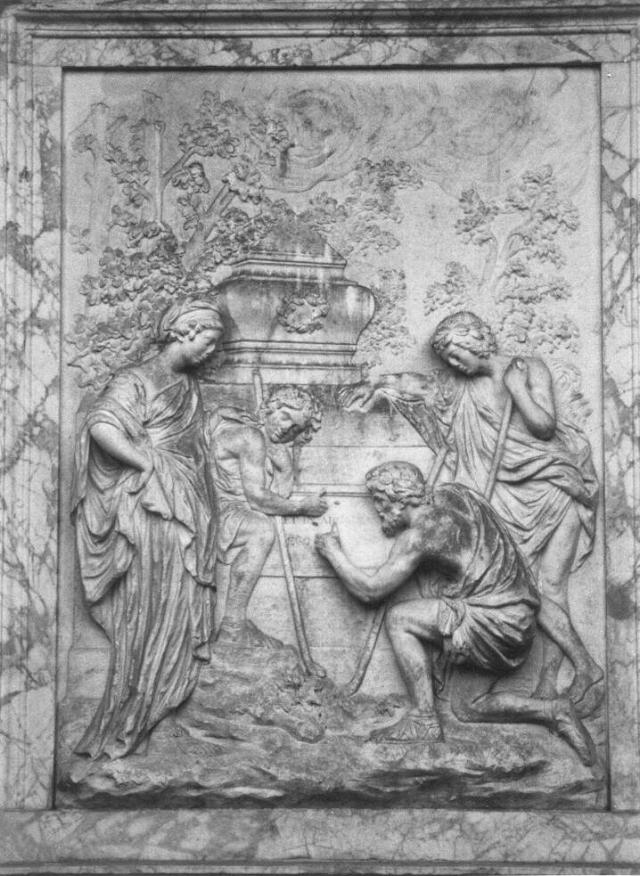 Shepherd's Monument and its inscribed tablet: photo