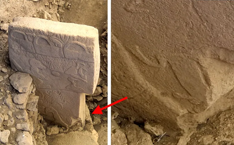 Pillar 43, the "Vulture Stone": photo