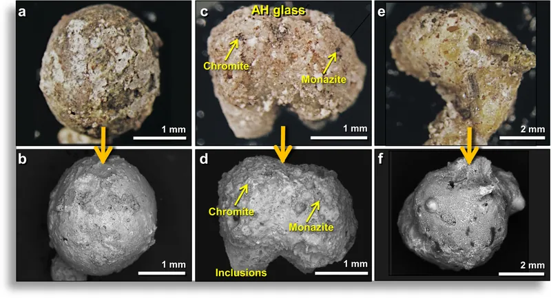 Melt glass from Abu Hureyra