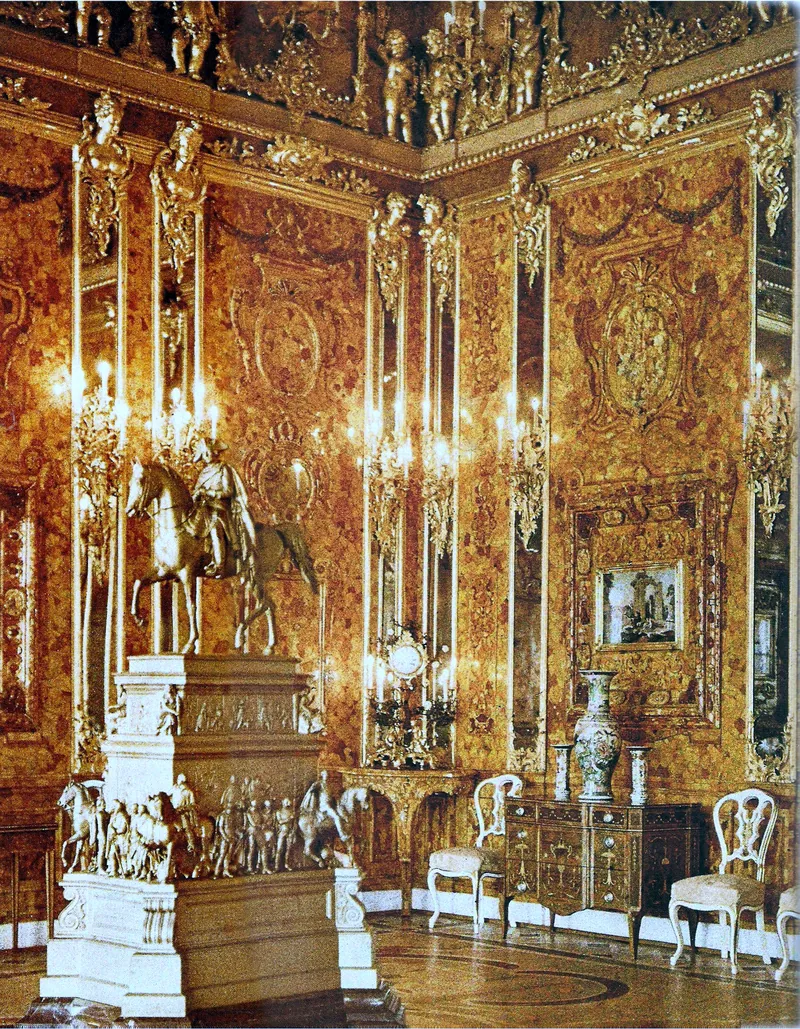 Andrey Zeest's autochromes of the Amber Room, 1917: photo