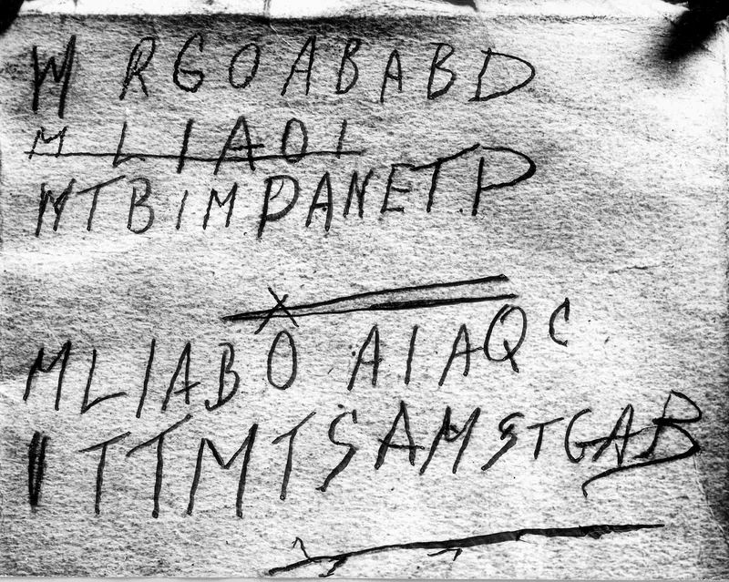 The Rubaiyat (Whitcombe and Tombs, 1941) with the pencilled code and telephone number