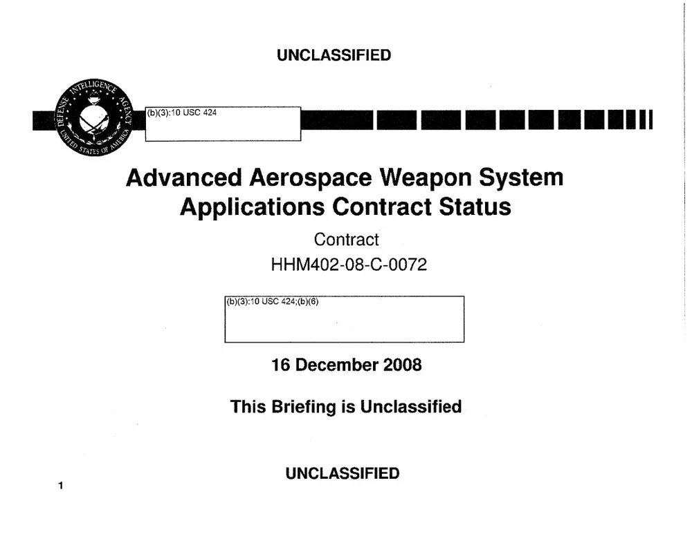 Released AAWSAP contract documents and reports