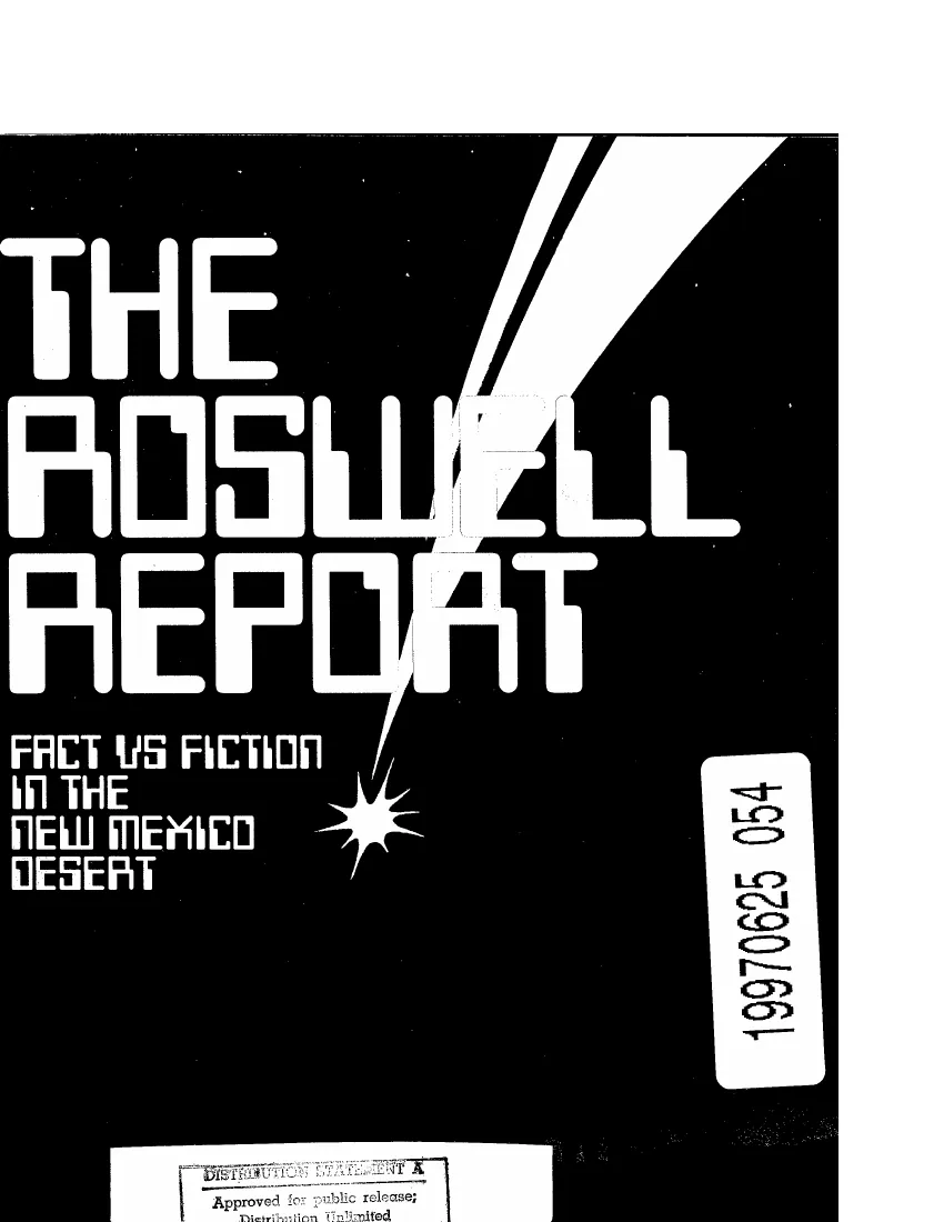 The Roswell Report: Fact versus Fiction in the New Mexico Desert (U.S. Air Force, 1995)