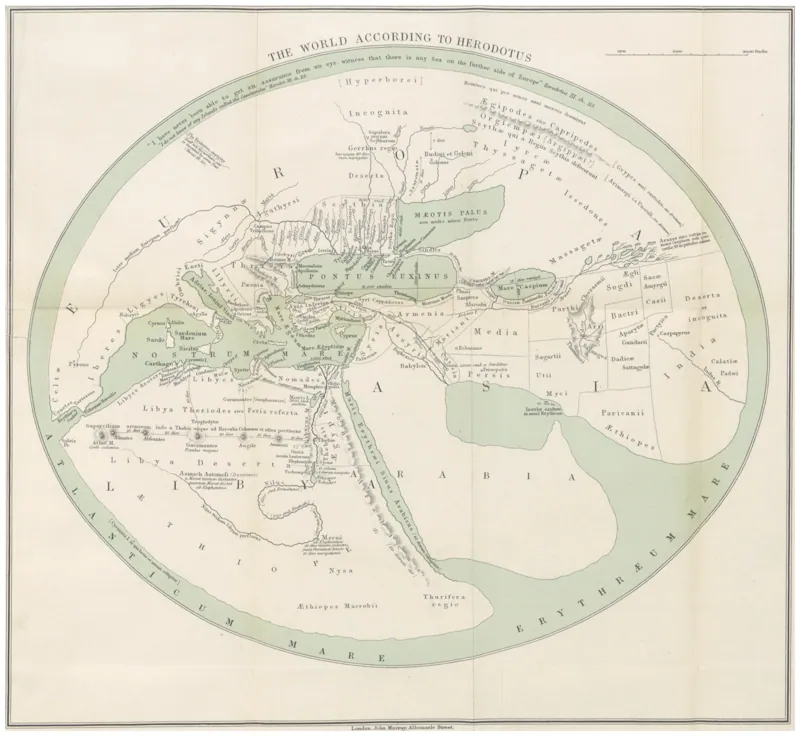 The World according to Herodotus (1897 reconstruction)