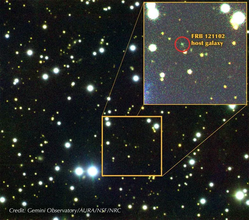 Gemini North image of the host galaxy of FRB 121102: photo