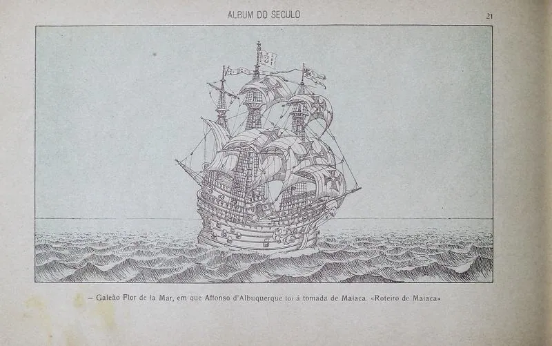 Drawing of the Frol de la Mar in the Roteiro de Malaca: photograph