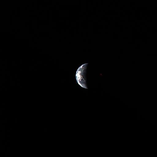 MESSENGER's Earth departure movie at 0:11