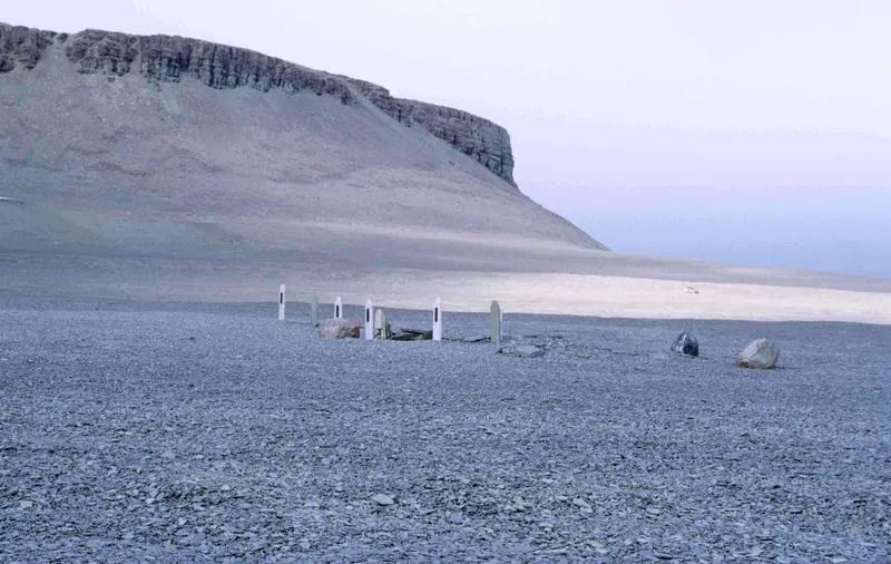 The Beechey Island graves of John Torrington, John Hartnell and William Braine