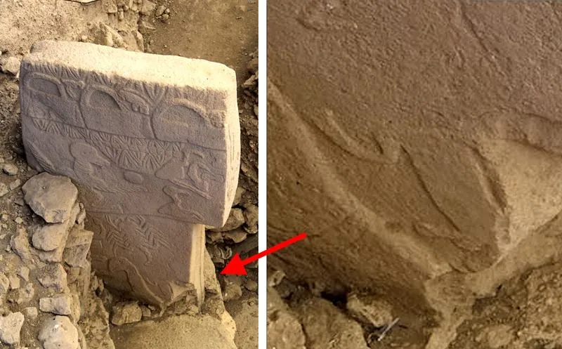 Pillar 43, the "Vulture Stone": photo