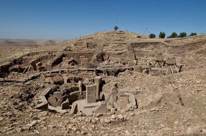 The Göbekli Tepe "totem pole": photograph