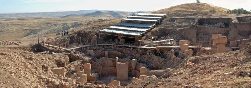 The Göbekli Tepe "totem pole": photograph