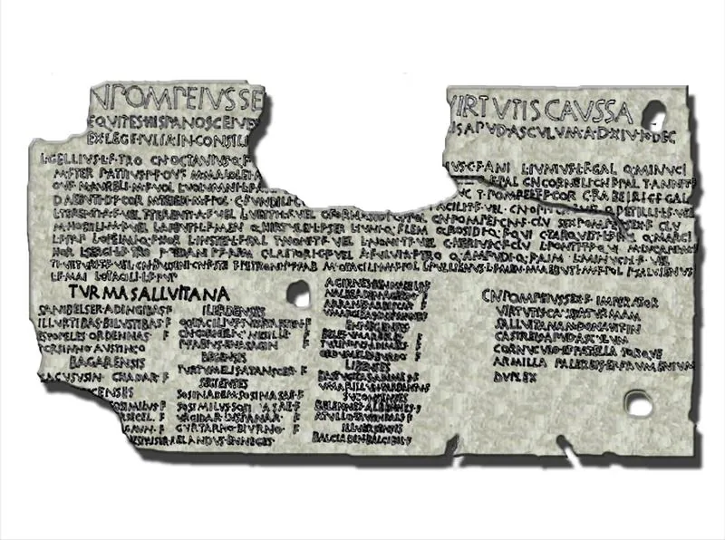 The Ascoli Bronze (Turma Salluitana, CIL I2 709): photo
