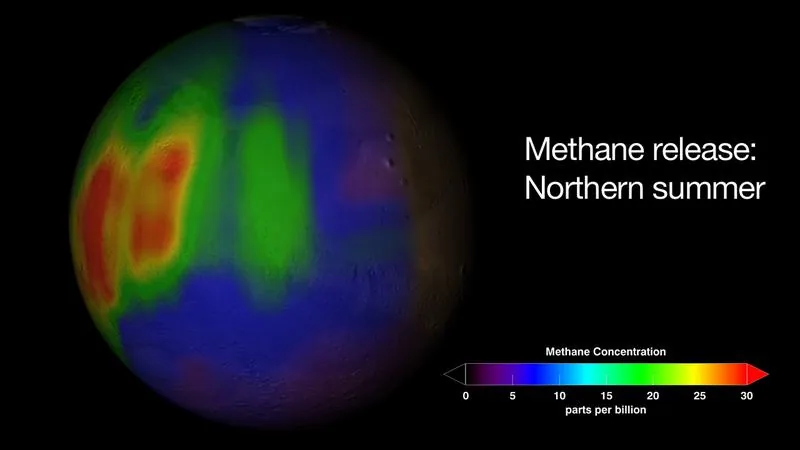 Ground-based infrared spectra of Mars, 2003 (IRTF CSHELL and Keck NIRSPEC): map