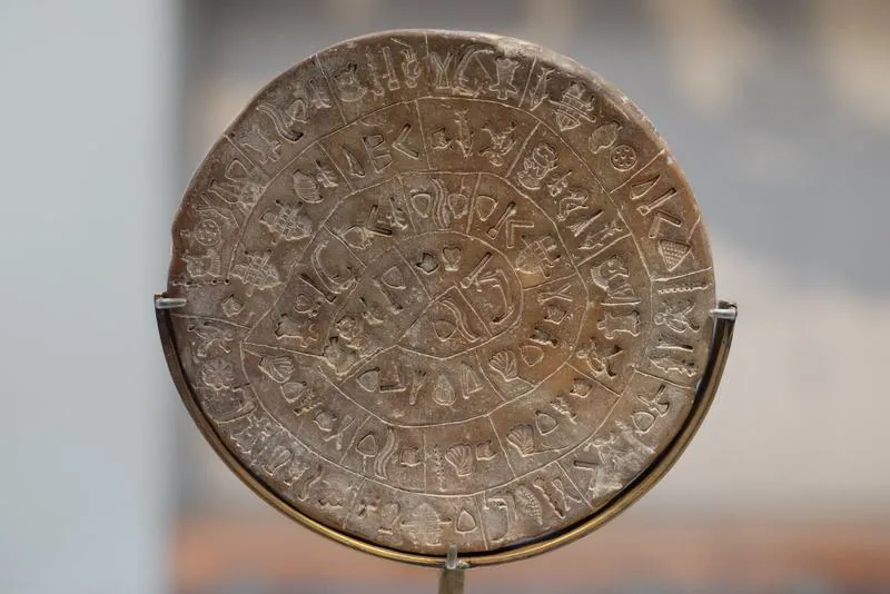 The Phaistos Disc: photograph