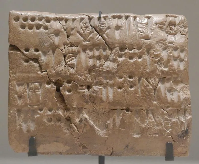 Proto-Elamite tablets from Susa: photograph
