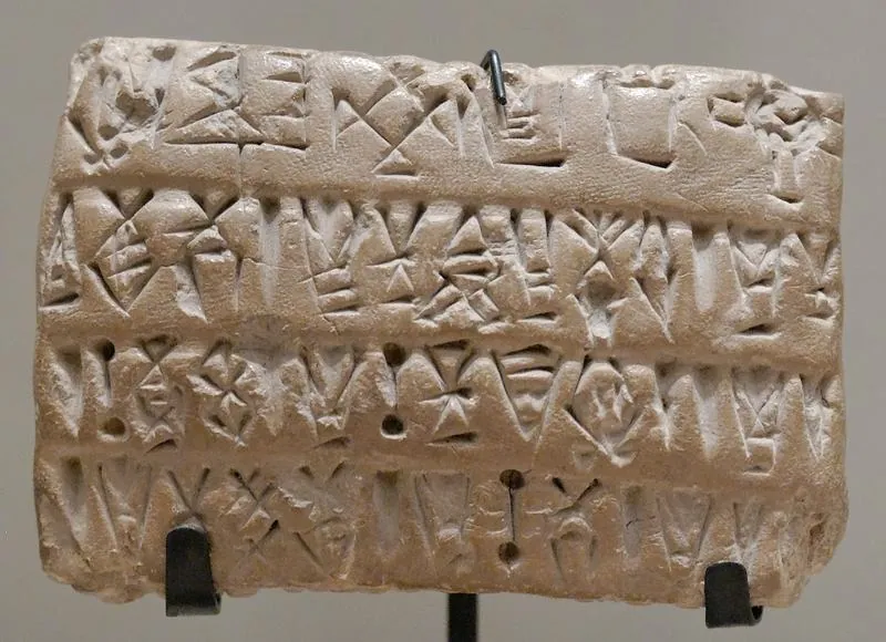 Proto-Elamite tablets from Susa: photograph