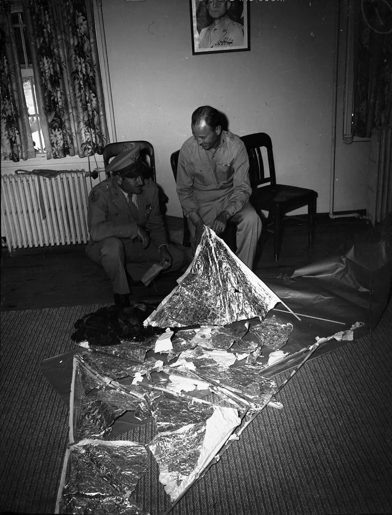 J. Bond Johnson's photographs of the debris in Ramey's office: photo