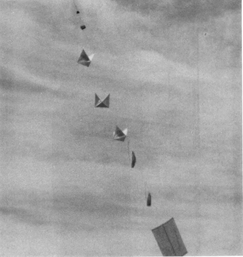 Project Mogul flight records and balloon-train diagram, 1947: scan