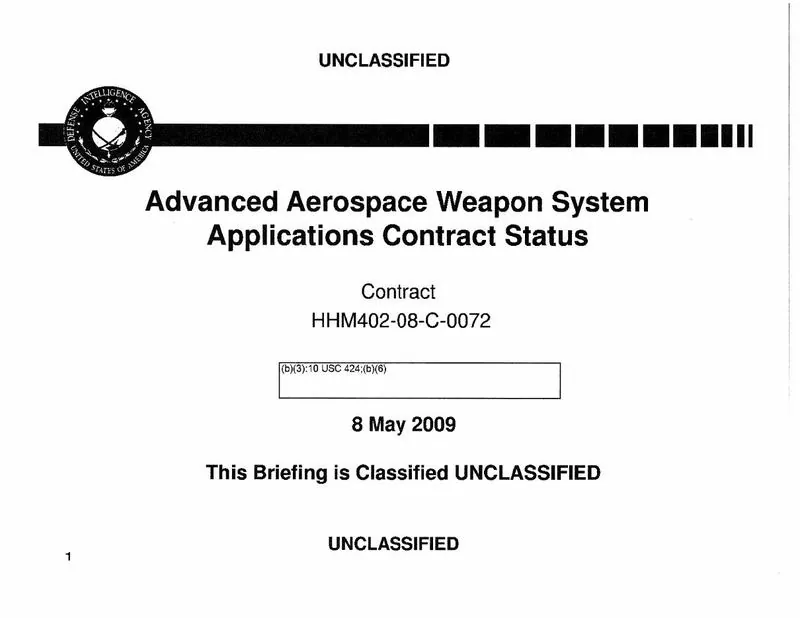 Released AAWSAP contract documents and reports: document