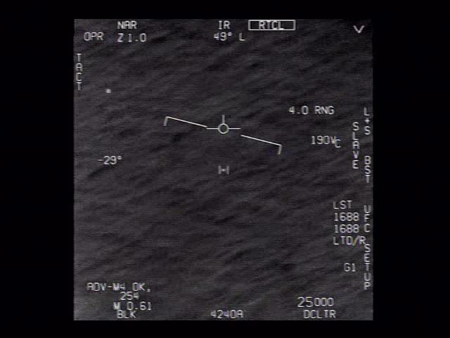 The three Navy infrared videos (FLIR1, GIMBAL, GOFAST): still at 0:20