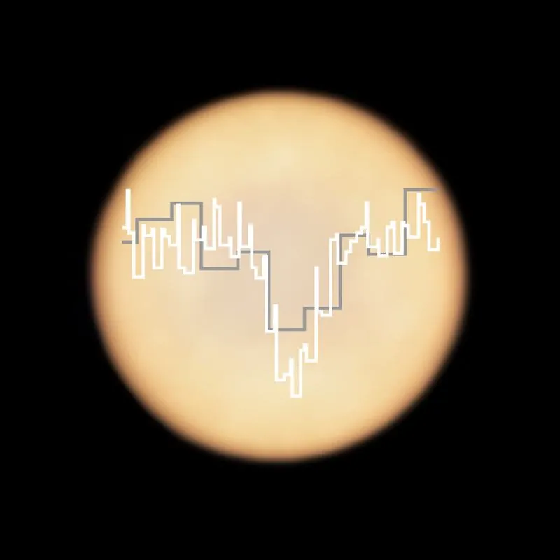JCMT spectra of Venus at 266.94 GHz, June 2017: photo