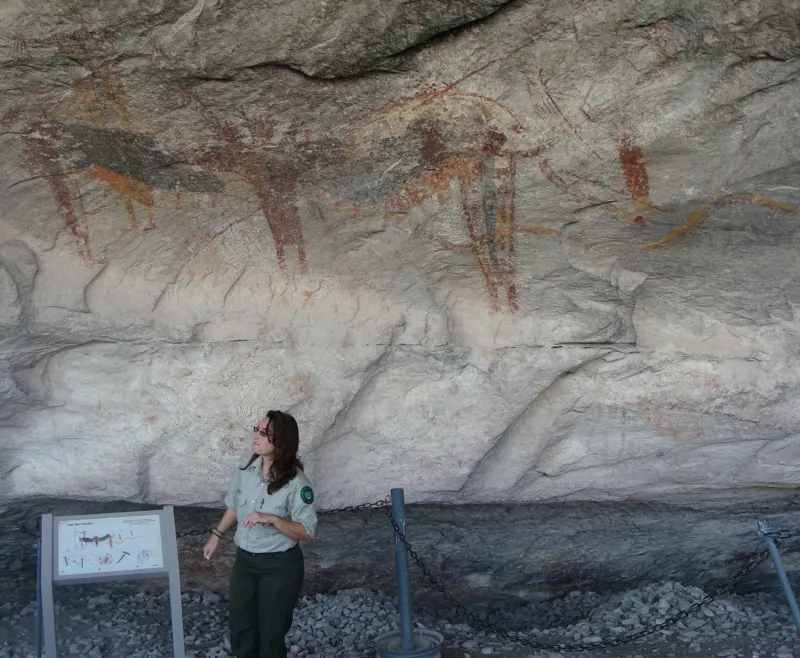 Pecos River style paintings, Seminole Canyon State Park