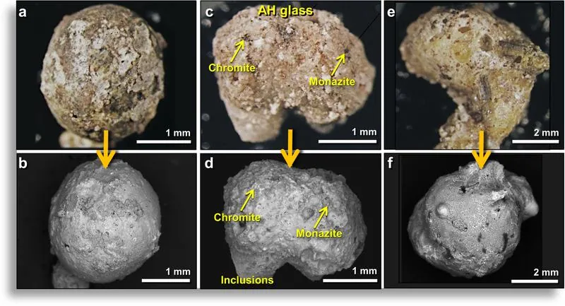 Melt glass from Abu Hureyra: picture