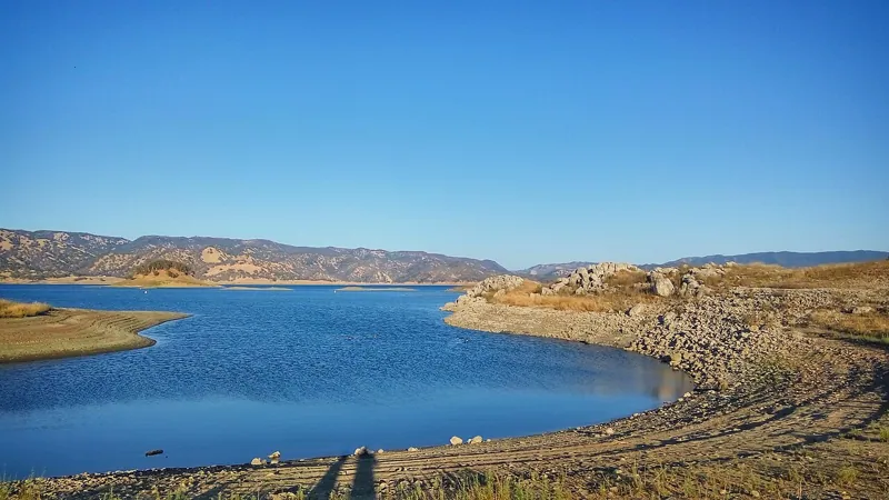 A view of Lake Berryessa in Napa Valley.